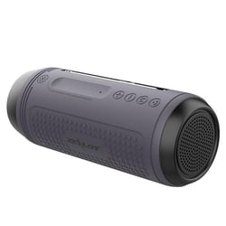 Enceinte Bluetooth Multifonctionnelle Avec Micro Intégré Et Lumières LED Gris YONIS