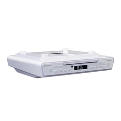 Lenco Radio-réveil de Cuisine avec Lecteur CD Bluetooth et Télécommande Série KCR-150 Blanc