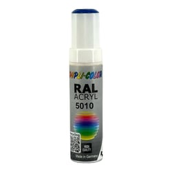 Stylo de retouche peinture acrylique - Bleu - RAL 5010 - Brillant - Tous supports - Duplicolor