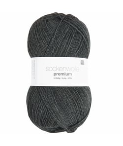 Fil à chaussette SOCKENWOLL PREMIUM 4 brins - 100gr - Rico Design 20 Gris