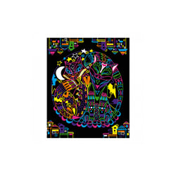 Coloriages fluo mandala animaux - Jura Toys