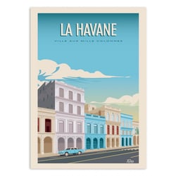 Affiche 30x40 cm - La Havane - Turo