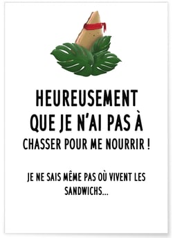 Affiche Sandwich | A3 : 29,7x42cm