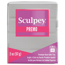 Premo or blanc pailleté - pâte 57 gr - Sculpey