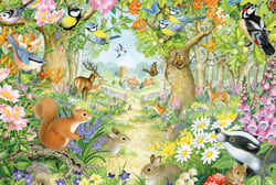 Puzzle 100 pièces - Animaux de la Forêt - Schmidt Spiele