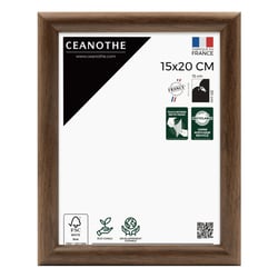 Cadre photo Shelter ébène 15x20 cm