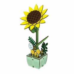 Puzzle 3D - 74 Pièces - Tournesol en pot - Figured'Art