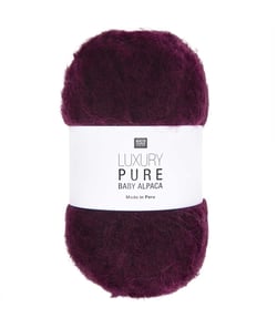 Pelote exceptionnelle LUXURY PURE BABY ALPACA - Rico Design - Le fil 100 % alpaga bébé pour un tricot haut de gamme 04 bordeaux