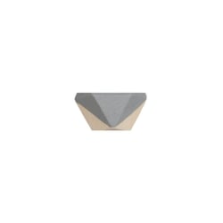 Perles en bois Diamant, 4pces1,5cm, 8pces1cm, 12pces, gris clair