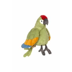 Peluche - Peluche Perroquet - Vert, Jaune, Bleu, Rouge et Gris – 24 cm