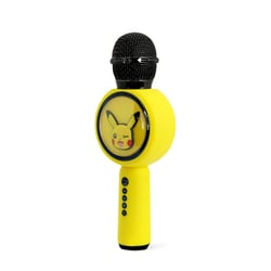 Pokemon Microphone Karaoké Bluetooth LED avec Modificateur de voix Pikachu Jaune