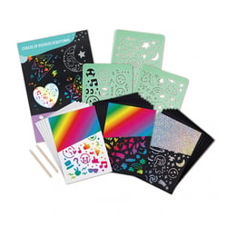 Oodles of doodles scratching – Set de cartes a gratter - Hape - Bleu