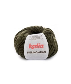 Pelote de laine à tricoter MERINO ARAN - Katia Vert (48)