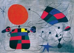 Puzzle 1000 pièces - Joan Miro - Le Sourire aux Ailes Flamboyantes - Eurographics