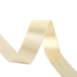 Bobine 40m ruban satin double face fabriqué en France beige or