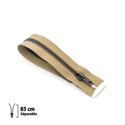 Fermeture éclair Z19 - laiton Séparable 6mm - 85 cm