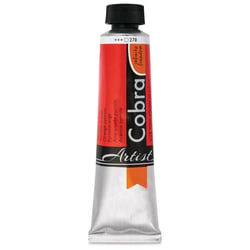 Peinture à l'huile - Cobra - Artist - Orange pyrrole - 278 - Tube de 40ml