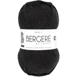 Pelote de laine - Noir - 50% Laine 50% acrylique - Bergère de France - Idéale 4