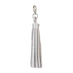 Pompon avec fermoir argent 9cm