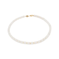 Collier Blima en pierres Jade blanc - Sloya