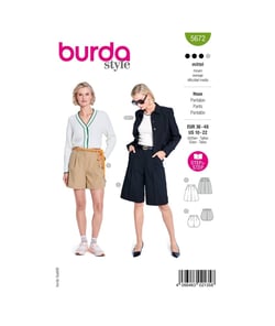 Patron Burda Style 5672 – Short bermuda tendance | Tailles 36-48 taille n°FR 36-48