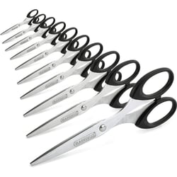 Ciseaux - Bouts pointus - 16 cm - Bureau - Lot de 10 - Lame acier - Rapesco