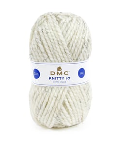 Pelote à tricoter Knitty 10 - 100GR - DMC Ecru Chiné (930)
