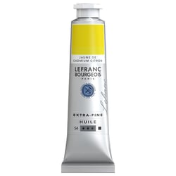 Peinture à l'huile - Extra-fine - Jaune de cadmium citron - 156 - Lefranc Bourgeois - 40ml