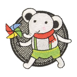 Ecusson thermocollant éléphant 5x5cm