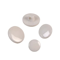 Bouton à queue nylon recylé gris clair