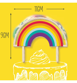 Cake topper led Rainbow