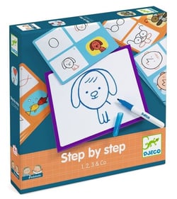 Apprendre à dessiner Step by step 1, 2, 3 & Co - Djeco