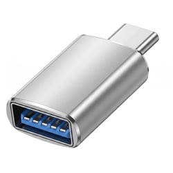Blue Star Adaptateur OTG USB-C Mâle vers USB 3.0 Femelle Argent