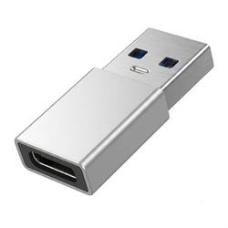 Blue Star Adaptateur USB-C Femelle vers USB 3.0 Mâle Haute Vitesse 5Gbps Argent