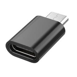 Blue Star Mini Adaptateur USB-C vers Micro-USB pour Charge et Synchronisation Noir