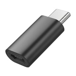 Blue Star Adaptateur Convertisseur OTG Micro-USB Femelle vers USB-C Mâle Noir