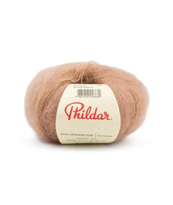 Fil exceptionnel à tricoter PHIL MOHAIR SOIE - Phildar Naturel Marron