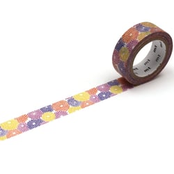 Masking tape SOUSOU Fleurs dalhia - 7 m x 15mm