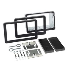 Adaptateur de façade 2-DIN ALFA 159 Brera Spider - Noir - Double-Din