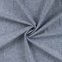 Tissu Lin Coton uni Bleu marine chiné