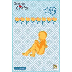 Matrice de découpe Fille - Nellie's Choice - 4,5 x 5,5 cm - Acier
