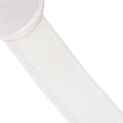 Bobine 10m Plissé cols/manches Blanc 90mm