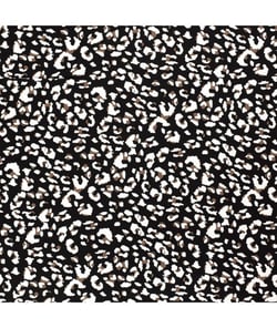 Tissu viscose/lin imprimé léopard de 140 cm de largeur Noir vendu par 50 cm