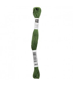 Fil à broder mouliné Uni - Rico Design 202 Vert