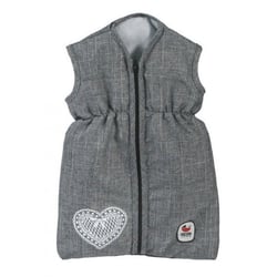 Turbulette jean gris pour poupon - bayer chic 2000 - gigoteuse - 79276