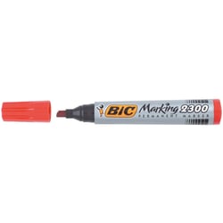 Marqueur Permanent MARKING 2300 pointe Biseau Large Rouge BIC