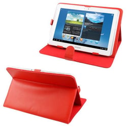 Etui Tablette Tactile Universel 10.1 Pouces Housse Intégrale Support Cuir Rouge YONIS