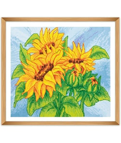 Kit Point de Croix Tournesol 38 x 34cm – Trimits Tournesol Jaune