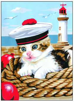 Canevas Pénélope Antique Le petit marin 30x40cm