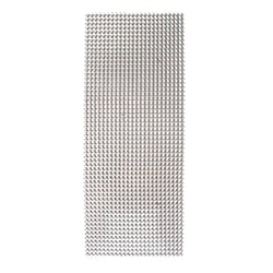 Stickers strass plat argent en bande 0,4 cm